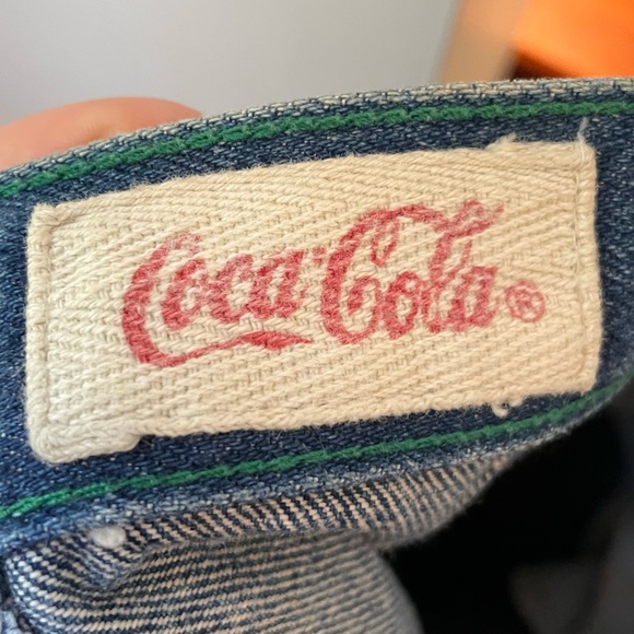 Coca-Cola Vintage 1986 Deadstock NWT Denim Jean Midi Skirt Button-Front 8 - Picture 11 of 15